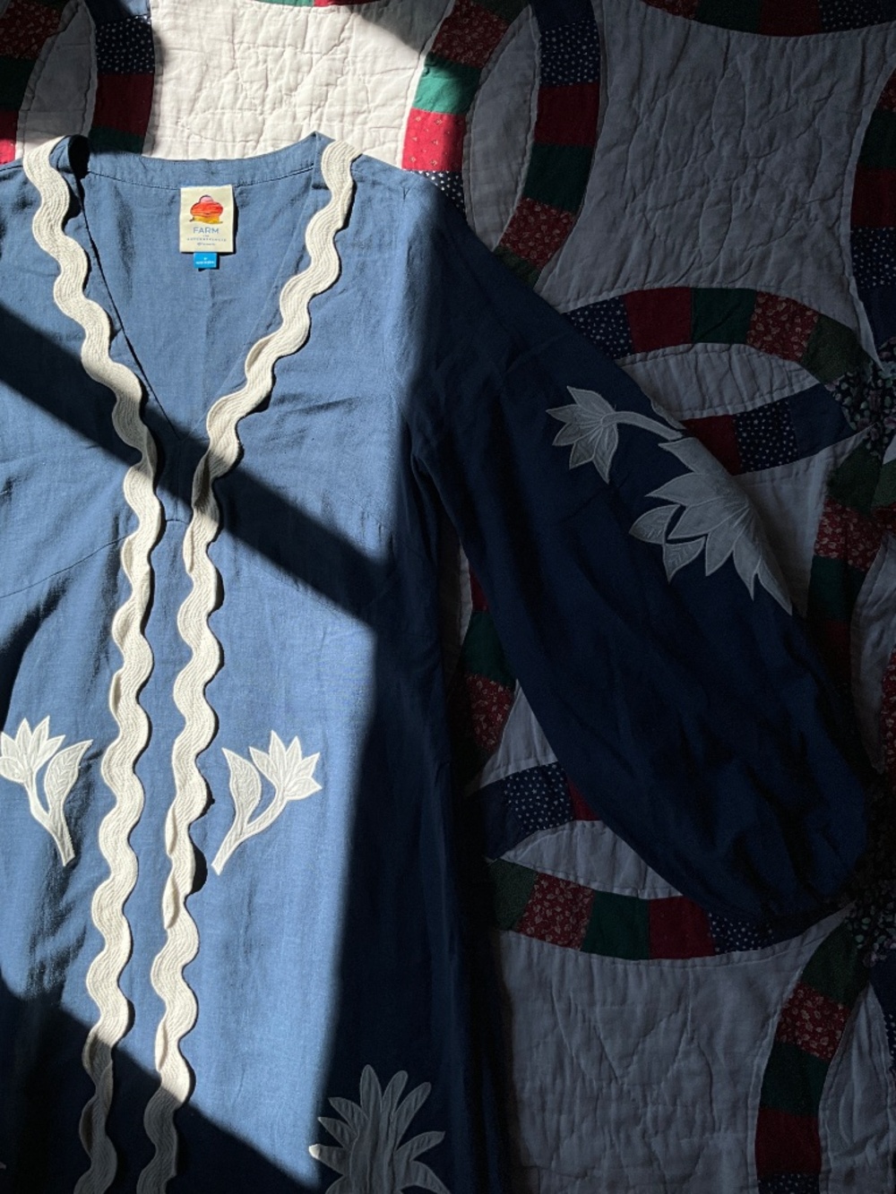 Farm Rio blue dress - Picture 7 of 7